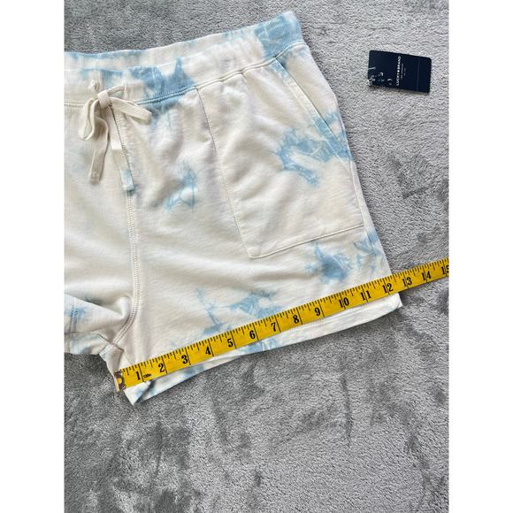 Lucky Brand NWT Tie Dye Lounge Shorts Medium Blue White Comfy Stretchy Waist - Picture 12 of 16